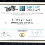 Certyfikat dr. Dominik Matkowski